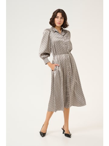 Kaffe Kleid KAamina in Steeple Gray/Black Dot