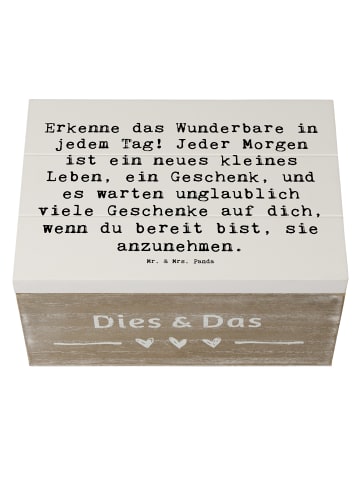 Mr. & Mrs. Panda Box Spruch Erleuchtung im Alltag mit Spruch in Weiß