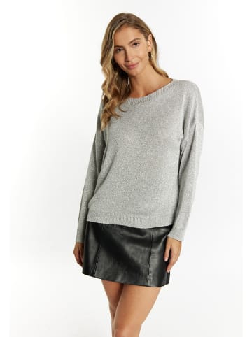 faina Damen Pullover in Silber Grau