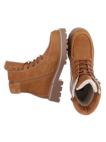 Ital-Design Stiefelette in Camel