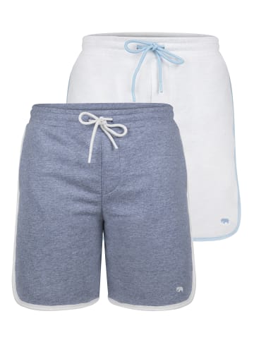 Felix Hardy Jogger Short in Indigo - Ecru
