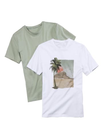 Beach Time T-Shirt in mint / bedruckt