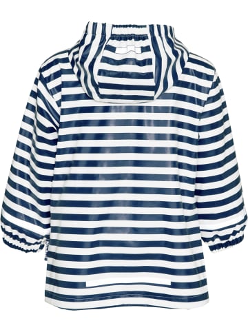 Playshoes Kinder Regenjacke "Regen-Mantel maritim" in Blau