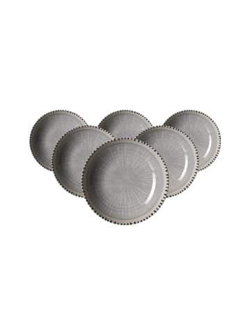 Ritzenhoff & Breker 6er Set Suppenteller Natura ø 21 cm in Grau
