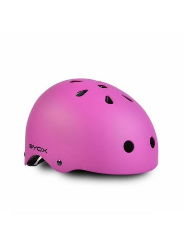 Byox Kinder Schutzhelm für Skater Y09, 54-58 cm in rosa