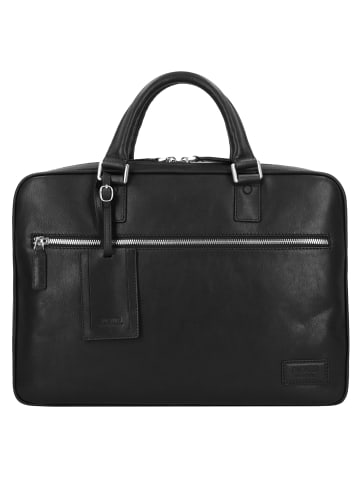 PICARD Authentic Aktentasche Leder 40 cm Laptopfach in schwarz