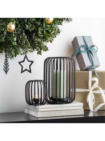 Villeroy & Boch Windlicht Christmas Chic 22,5 cm schwarz in schwarz