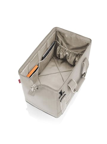 Reisenthel travelling allrounder L - Reisetasche 48 cm (twist maroon) in herringbone sand