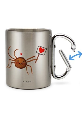 Mr. & Mrs. Panda Tasse Spinne Agathe Motivation ohne Spruch in Silber