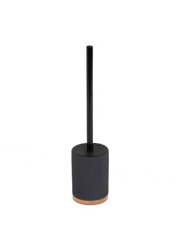 5five Simply Smart WC-Bürste NATUREO mit Halter in Schwarz, 39 x 8,8 cm