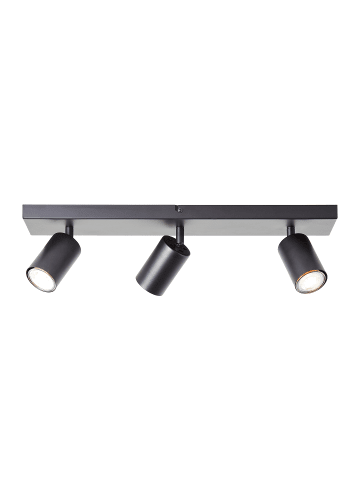 Brilliant Spotbalken, 3-flammig Jello 12x50x12 cm in schwarz matt