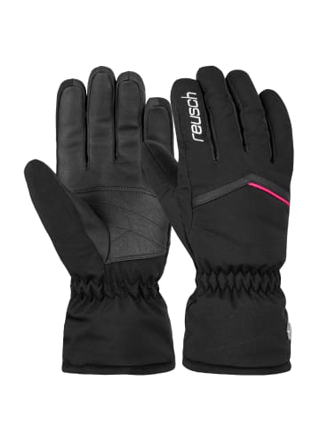 Reusch Fingerhandschuh Marisa in black/white/pink glo