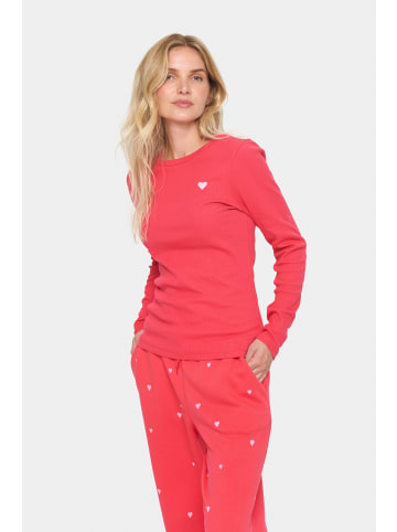 SAINT TROPEZ Langarm-Bluse ZisteSZ Fitted in Viva Magenta