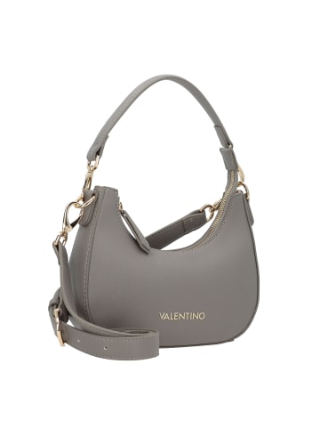Valentino Zero Schultertasche Leder 22 cm in grigio