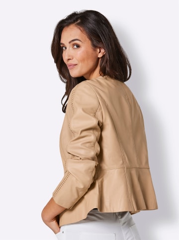 creation L Lammnappa-Lederblazer in camel