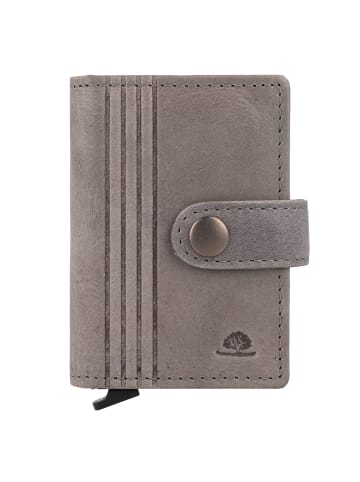 Greenburry Vintage Geldbörse RFID Schutz Leder 7.5 cm in grey