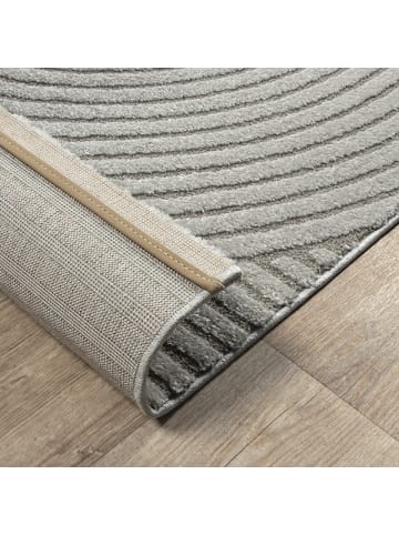 the carpet Kurzflorteppich Everest in Grau