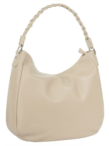 Samantha Look Handtasche echt Leder in beige