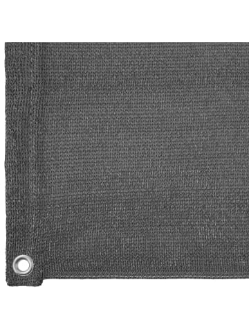 tectake Sichtschutzplane blickdicht wetterfest 75x600 cm 180g/m² ohne Bohren