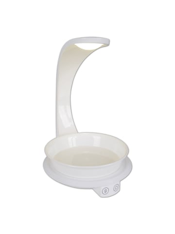 näve LED Tischleuchte "PLANTY" in weiß - (L)19 cm x (B)15.5 cm x (H)24 cm