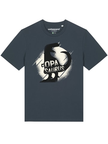 wat? Apparel T-Shirt Opasaurus in India Ink Grey
