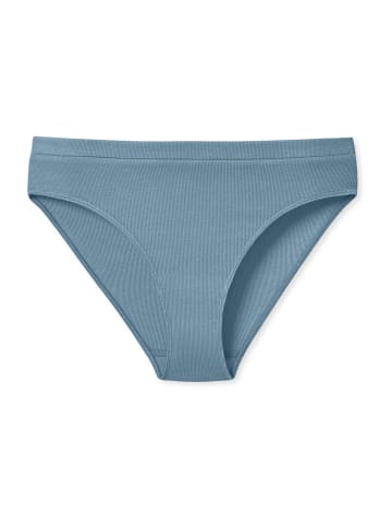 Schiesser Rioslip Pure Rib in blaugrau