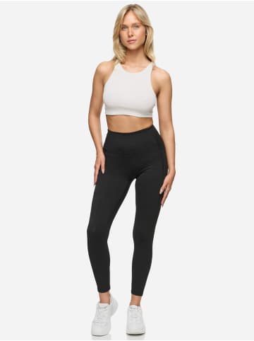Tazzio Leggings "F301" - mit praktischer Seitentasche - in Schwarz