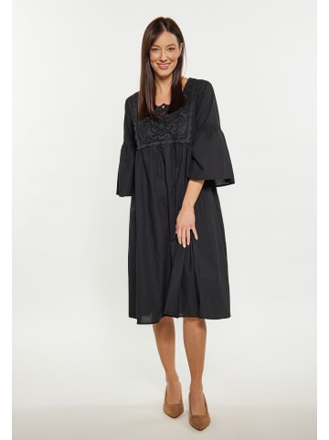 Usha Damen Kleid in Schwarz