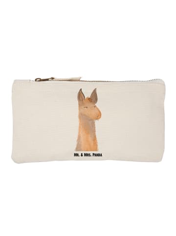 Mr. & Mrs. Panda kosmetiktäschchen Lamakopf Genervt ohne Spruch in Weiß
