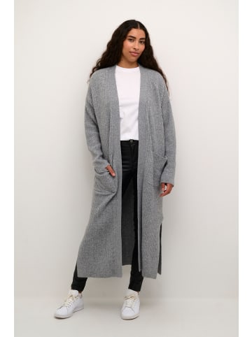 Kaffe Strickjacke KArinya in Grey Melange