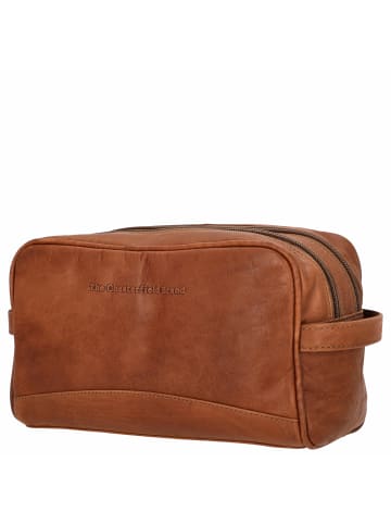 The Chesterfield Brand Stacey - Kulturbeutel Leder 24 cm (black) in cognac