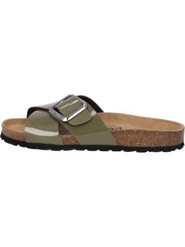 palado Pantoletten in khaki lack