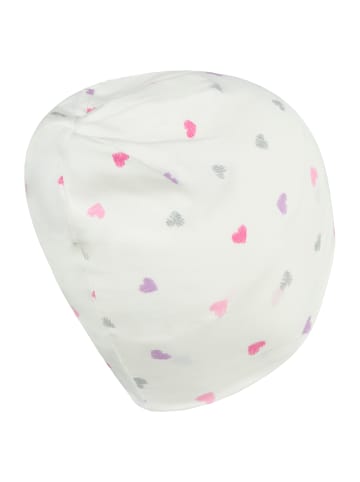 Sterntaler Beanie Herzchen in weiß