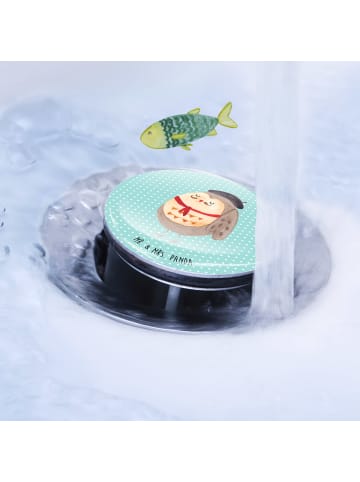 Mr. & Mrs. Panda Waschbecken Abfluss Eule Frankreich ohne Spruch in Türkis Pastell