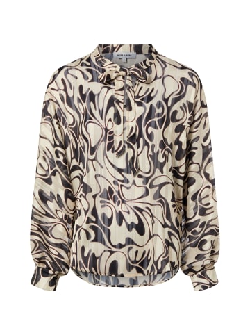 More & More Schluppenbluse in beige schwarz