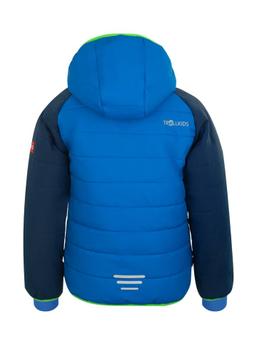 Trollkids Skijacke "Hafjell PRO" in Marineblau / Mittelblau / Grün