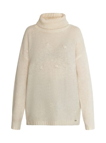 Usha Damen Rollkragenpullover in Creme Melange