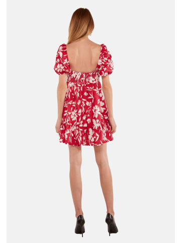 TOOCHE Kleid "Rot/Weiss Flower" in rot