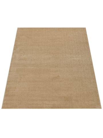 KADIMA DESIGN Waschbarer Teppich waschmaschinenwaschbar Unifarben Küche, Flur in Gold