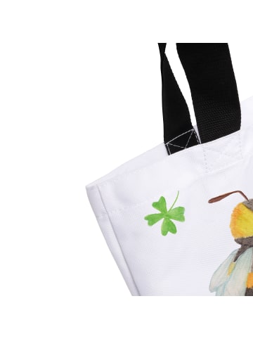 Mr. & Mrs. Panda Tote Bag Hummeln Kleeblatt ohne Spruch in Weiß