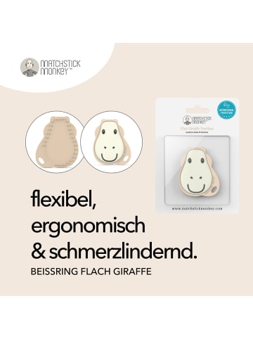 MATCHSTICK MONKEY Flat Face Teether Beißring / Zahnungshilfe flach