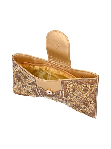 faina Women Clutch in Gold