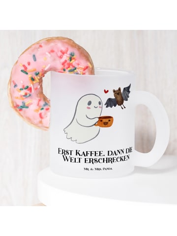Mr. & Mrs. Panda Teeglas Gespenst Kaffee mit Spruch in Transparent