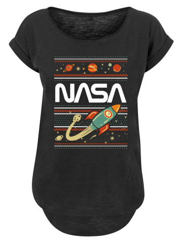 F4NT4STIC Long Cut T-Shirt NASA Isle in schwarz