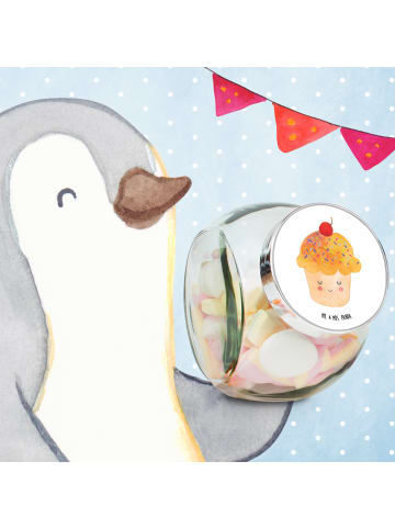 Mr. & Mrs. Panda Bonbonglas Cupcake ohne Spruch in Weiß