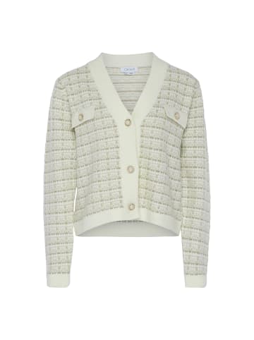 caneva Damen Sweater in WOLLWEISS KARIERT