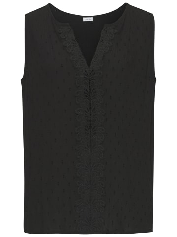 LASCANA Crepebluse in schwarz