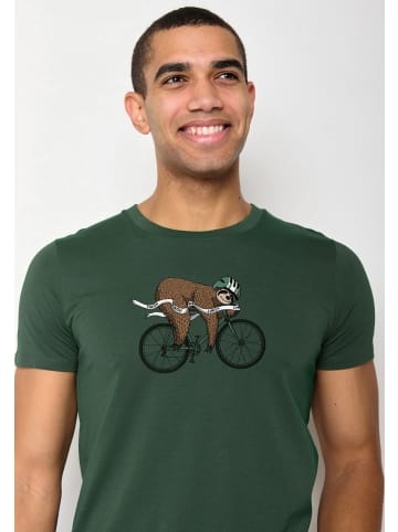 GreenBomb T-Shirt Animal Finish Sloth in Flaschen Grün