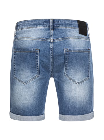 Amaci&Sons Destroyed Jeans Shorts SAN DIEGO in Hellblau