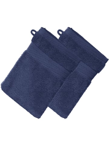 Erwin Müller Frottier Waschhandschuh 2er-Pack Friedrichshafen in marine